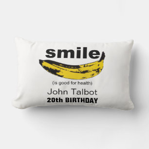 Smile is good for health 20th birthday Pillow