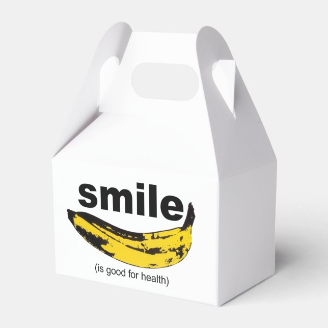 Smile is good for Health Cube Favour Box (Front Side)