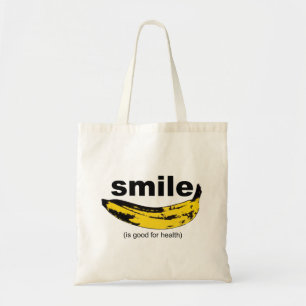 SMILE is good for health Humourous quote Tote bag