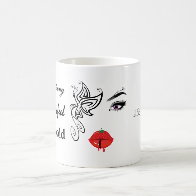 Smile is the Best Makeup| Tattoo | Lips Coffee Mug (Center)