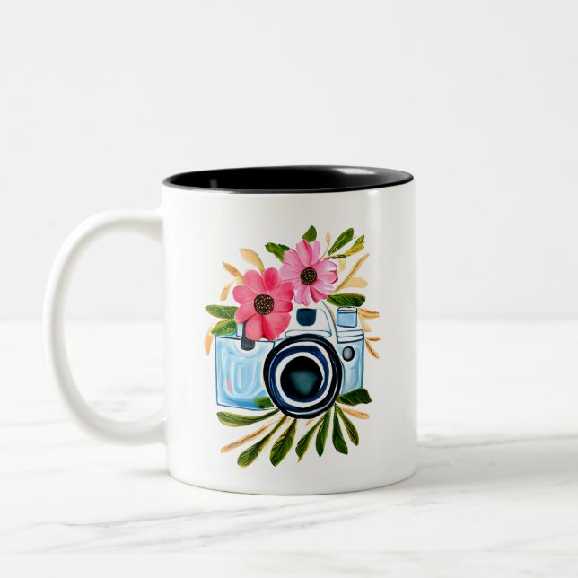 Smile, it’s a brand new day Two-Tone coffee mug (Left)