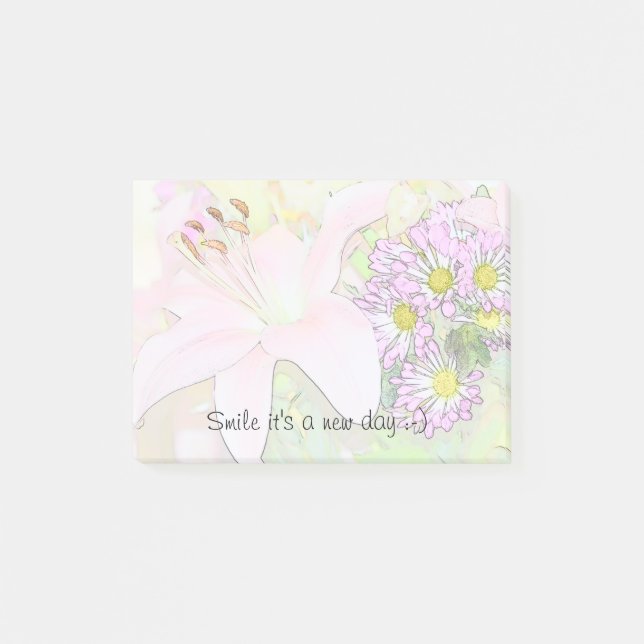 Smile it's a new day post notes (Front)