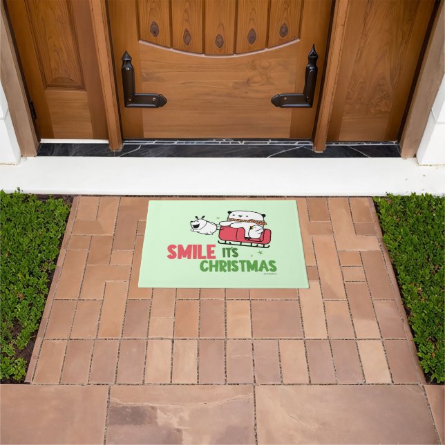 Smile, it's Christmas |  Doormat (Outdoor)