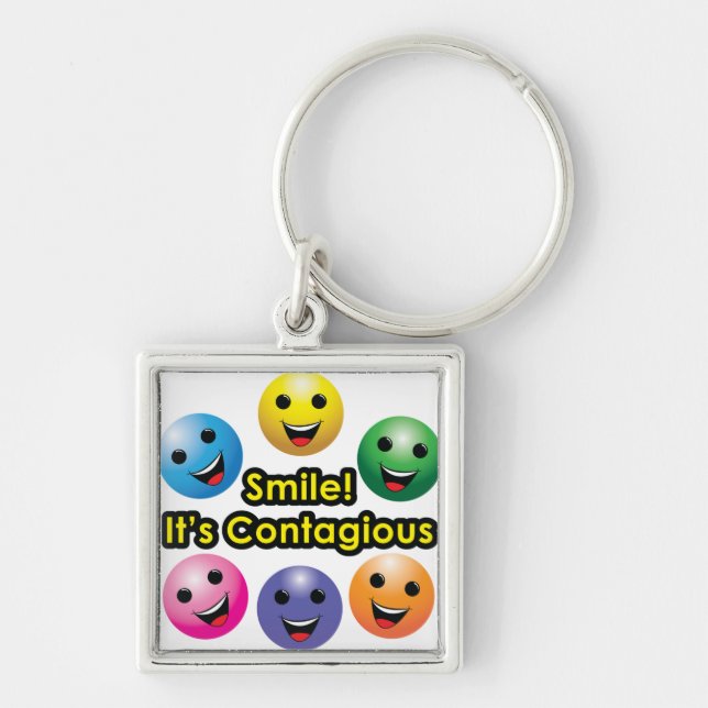 Smile! It's Contagious Key Ring (Front)