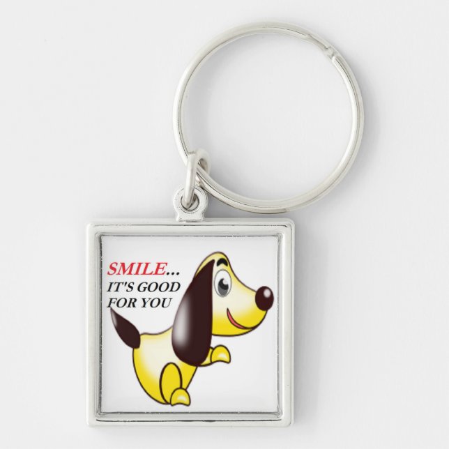 SMILE ... IT'S GOOD FOR YOU KEY RING (Front)