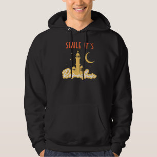 Smile Its Ramadan Muslim Eid Mubarak Islamic Rama Hoodie