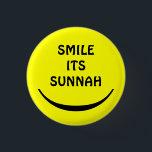 smile its sunnah button<br><div class="desc">smile its sunnah button without eyes</div>