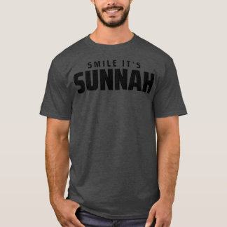 smile its sunnah islamic art quotes 5 T-Shirt