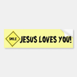 Smile, Jesus Loves You Classic Bumper Sticker