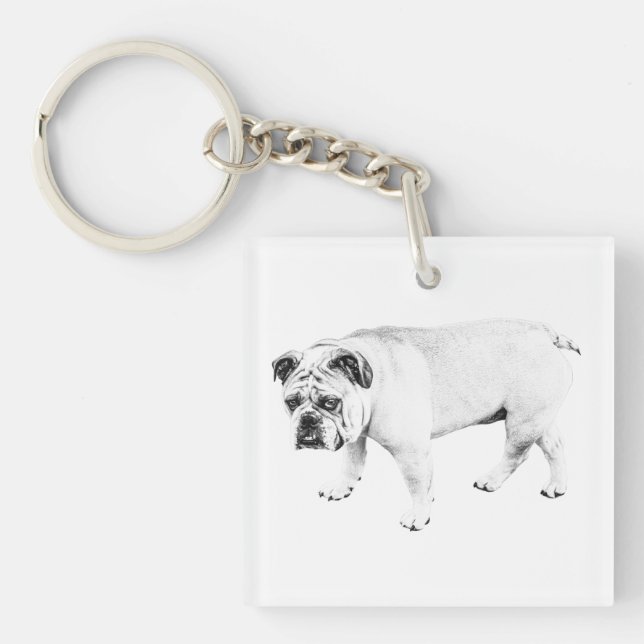 Smile Keeper, Soft Dog Charm Key Ring (Front)