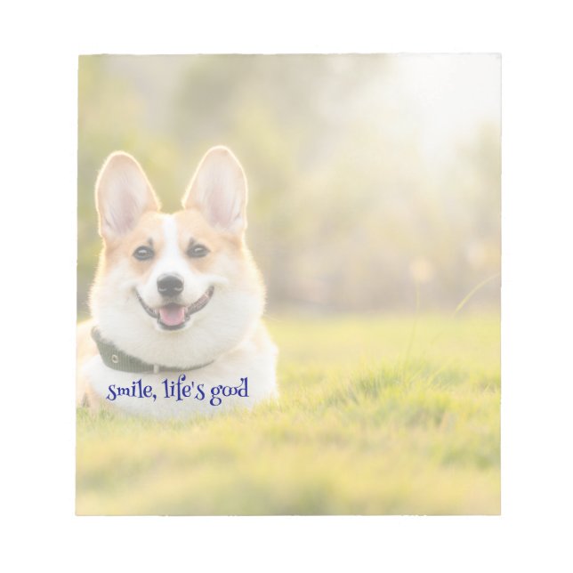 smile, life' good notepad (Front)