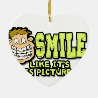 Smile Like It's Class Picture Day Ceramic Tree Decoration