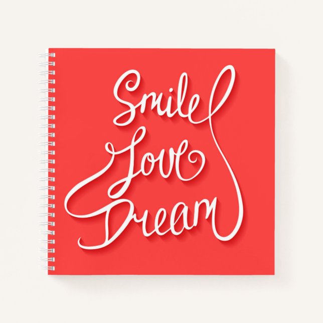 Smile Love Dream Notebook (Front)