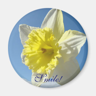 SMILE! Magnet gifts Yellow Daffodil Flower magnets