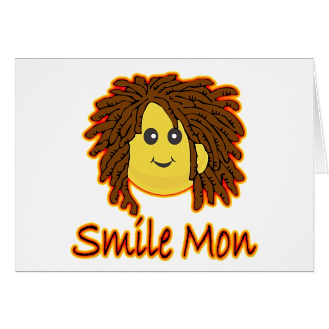 Smile Mon Fire Rasta Face (Front Horizontal)
