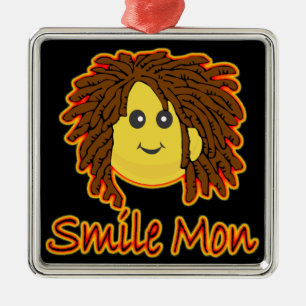 Smile Mon Fire Rasta Ornament