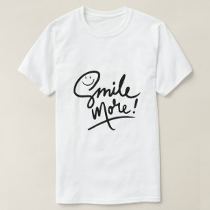 Smile More – Positive Typography T-Shirt