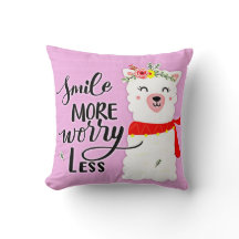 Smile More Worry Less Llama