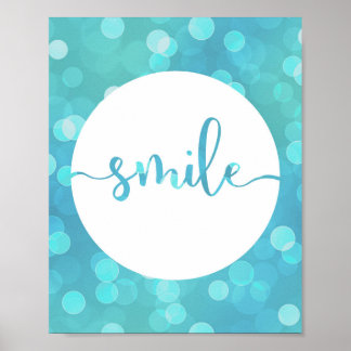 Smile! Motivational Quote Wall Art