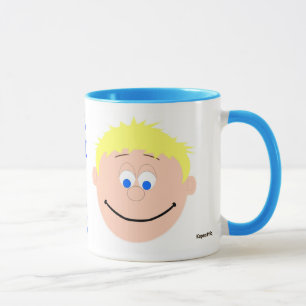 Smile Mugs Blonde Boy Blue Eyed