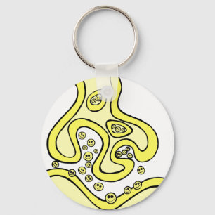 Smile Neurotransmitters Key Ring