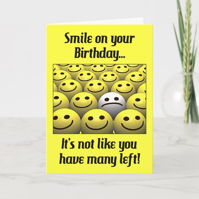 Smile on your birthday! card (Front)
