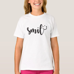 Smile Panda Girls' 3/4 Sleeve Raglan T-Shirt