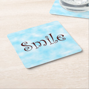 Smile-paper coaster
