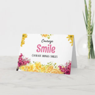 smile Patient encouragement cancer cards