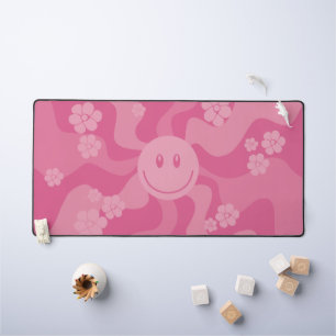 Smile - Pink Desk Mat