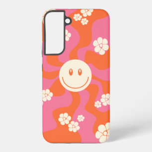Smile - Pink, Orange and Cream  Samsung Galaxy Case