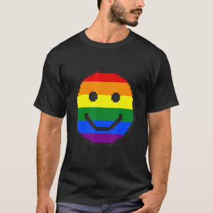 Smile Pixel Gender Equality Diversity Pride Gay Lg T-Shirt