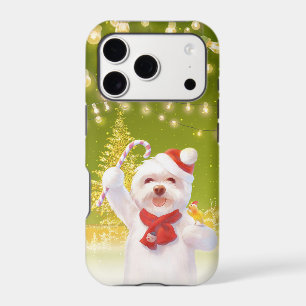 Smile Pup: Christmas Cheer Bichon Cane