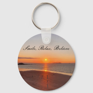 Smile, Relax, Believe Key Ring