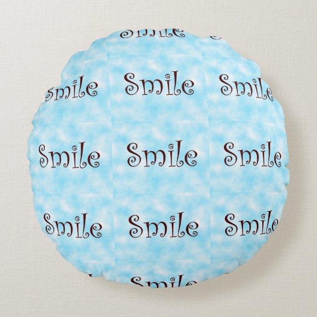 Smile-round pillow (Front)