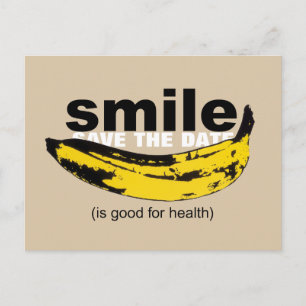 Smile Save the Date 45th Birthday Postcard