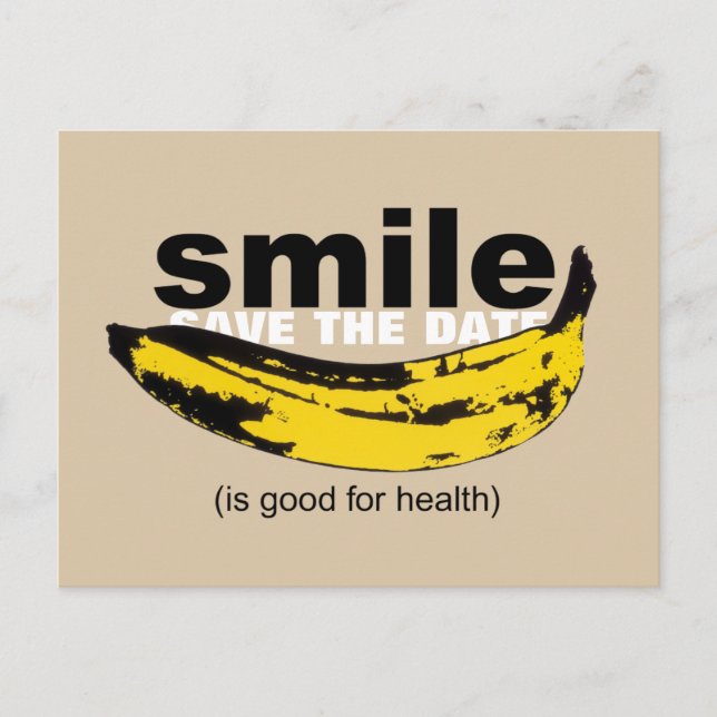 Smile Save the Date 65th Birthday Postcard (Front)