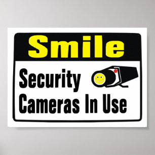 Smile Security Camera in Use  Poster