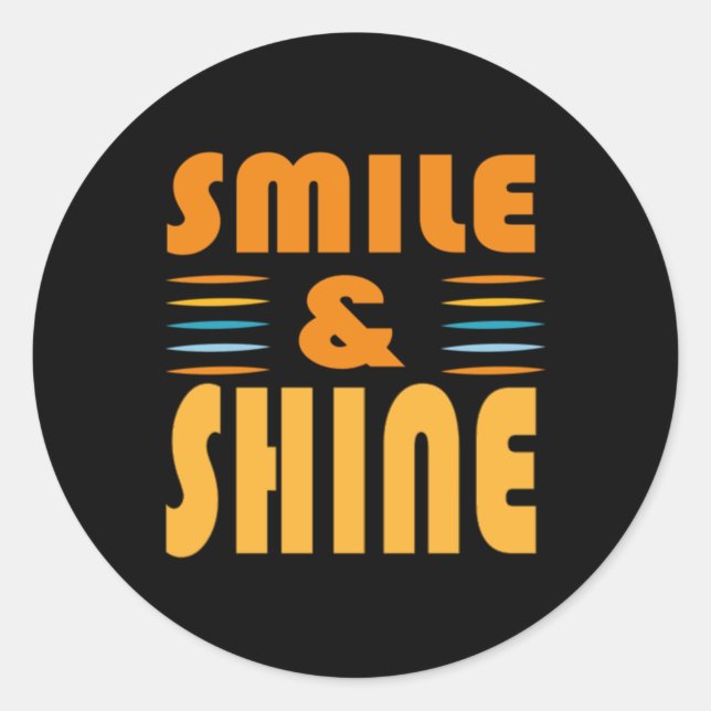 Smile Shine #1155 Sticker  (Front)