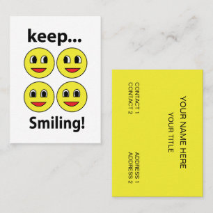 Smile Smiling Face Keep Smiling Smile Business Card