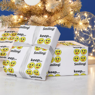 Smile Smiling Face Keep Smiling Smile Wrapping Paper