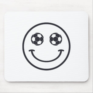 Smile Soccer Byll Cool Futbol Equipment For Girls  Mouse Pad