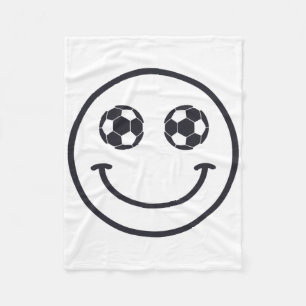 Smile Soccer Ll Cool Futbol Equipment For Girls Bo Fleece Blanket