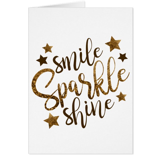 Smile ,Sparkle,shine (Front)