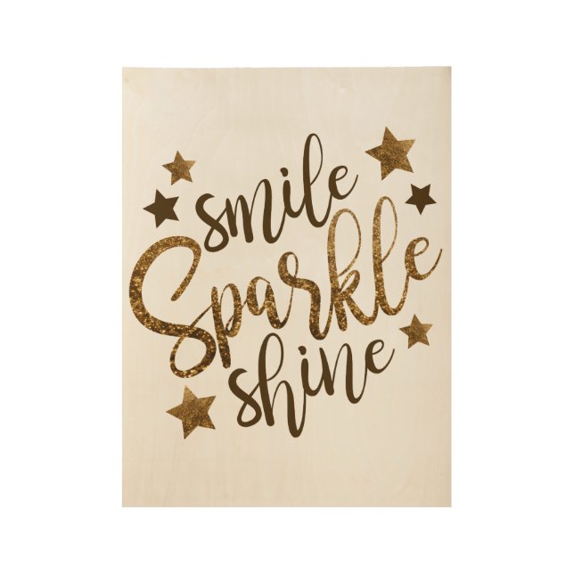 Smile Sparkle Shine Poster (Front)