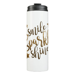 Smile Sparkle Shine Travel Mug Insulated Mug