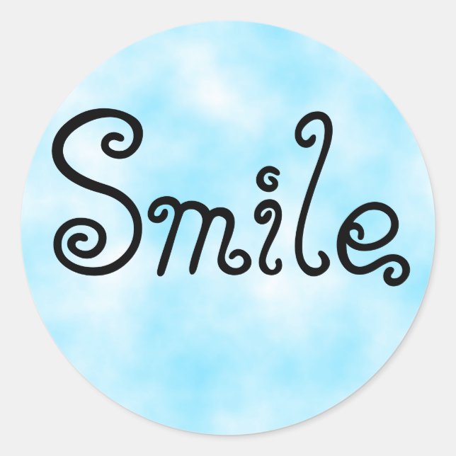 Smile-sticker Classic Round Sticker (Front)