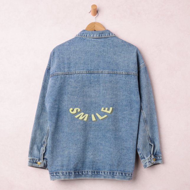 Smile text on denim jacket (Hangar)