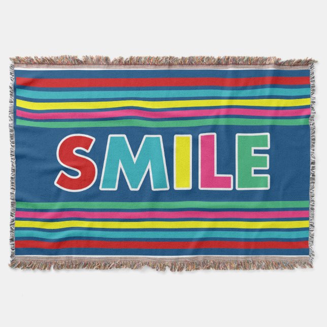 Smile! Throw Blanket (Front)