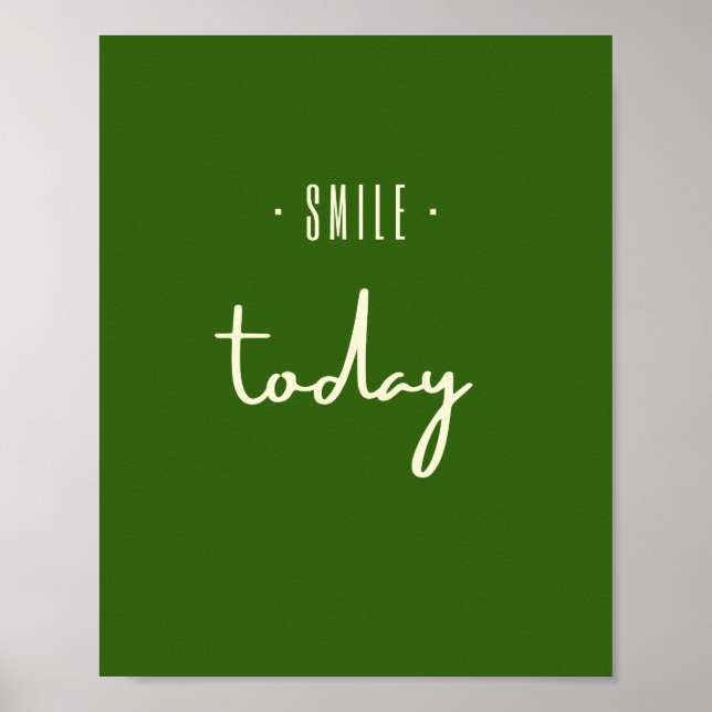 smile.today. Poster & Prints (Front)